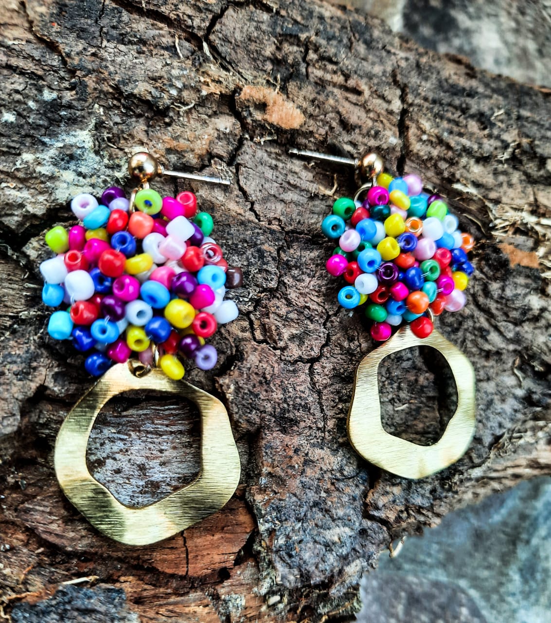 Umuhle Mbamba handcrafted earrings — designed in Eswatini, by appointment at The Creative Space, Mantenga